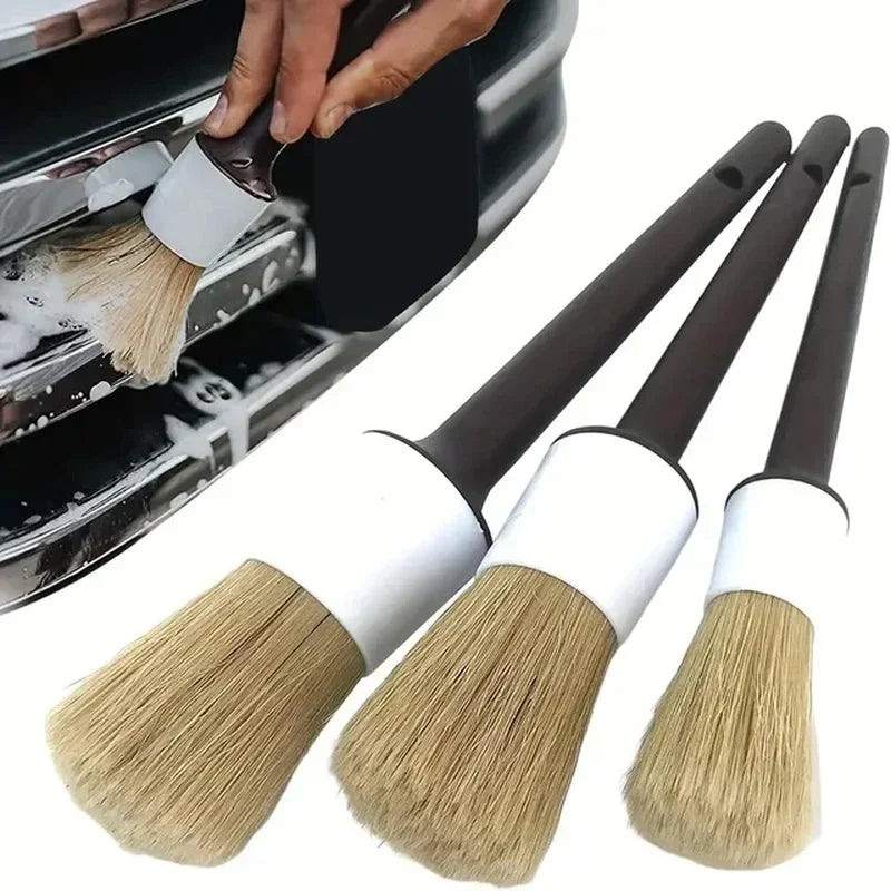 3-Piece Professional Car Detailing Brush Set FC