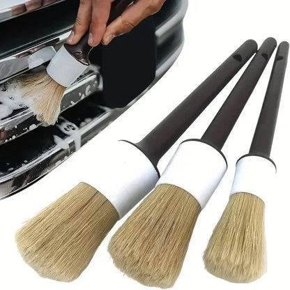 3-Piece Professional Car Detailing Brush Set FC