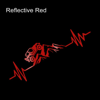 Off-Road Adventure Heartbeat Car Decal FC