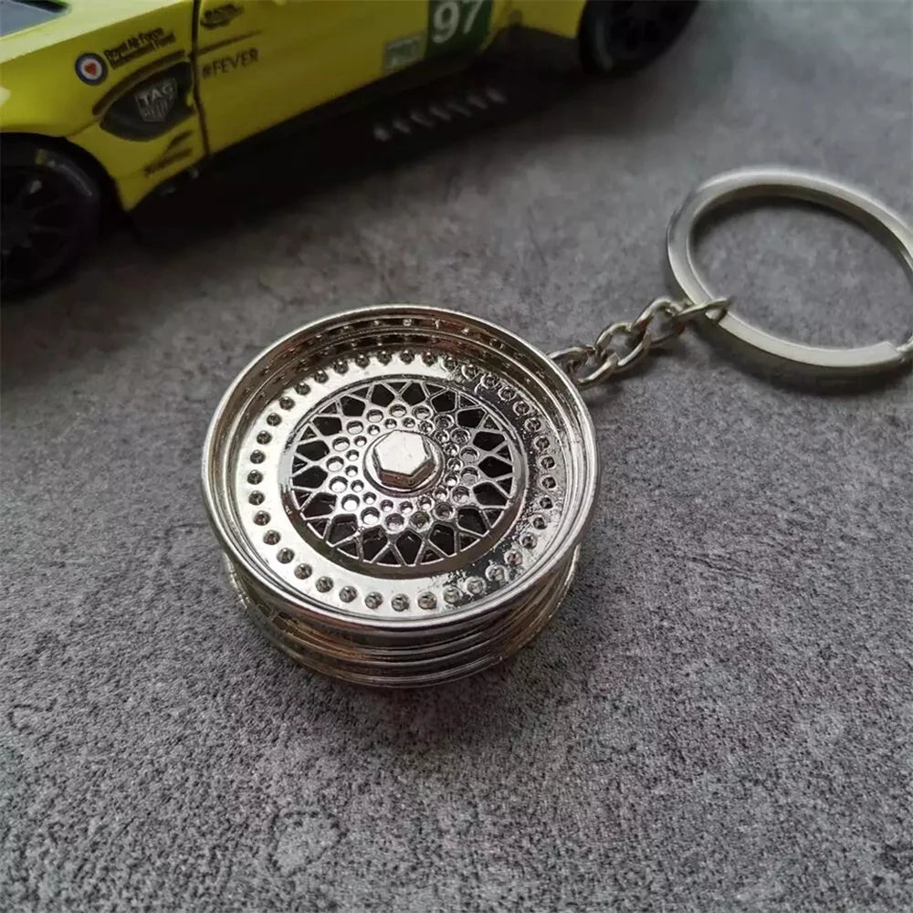 Classic Multi-Spoke Wheel Keychain FC