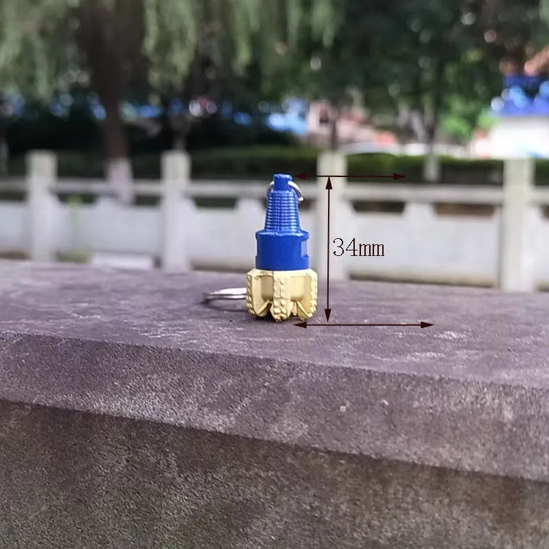 Tricone Drill Bit Keychain TS