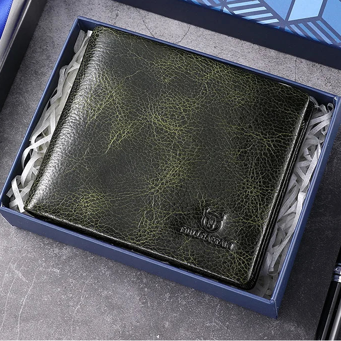 Leather Wallet RFID Function FM