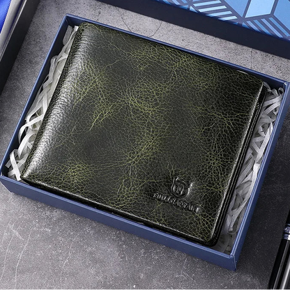 Leather Wallet RFID Function FM