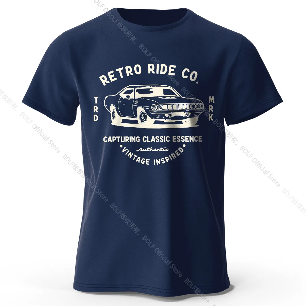 Men's Vintage "Retro Ride Co" T-Shirt FC