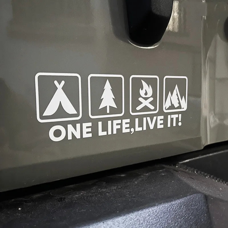 ONE LIFE LIVE IT Car Stickers FC