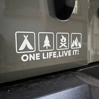 ONE LIFE LIVE IT Car Stickers FC