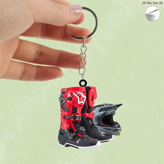 Boot Motocross Keychain FM