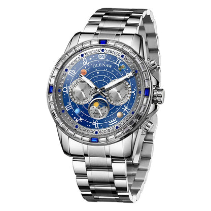 Business Waterproof Luminous Watch FM