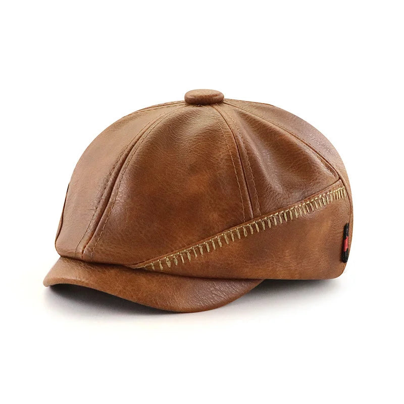 PU Leather Cap Men FM