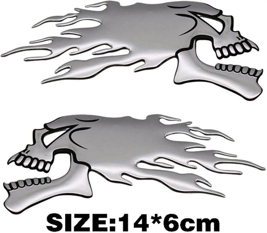 Fuel Sticker 3D Skull FM