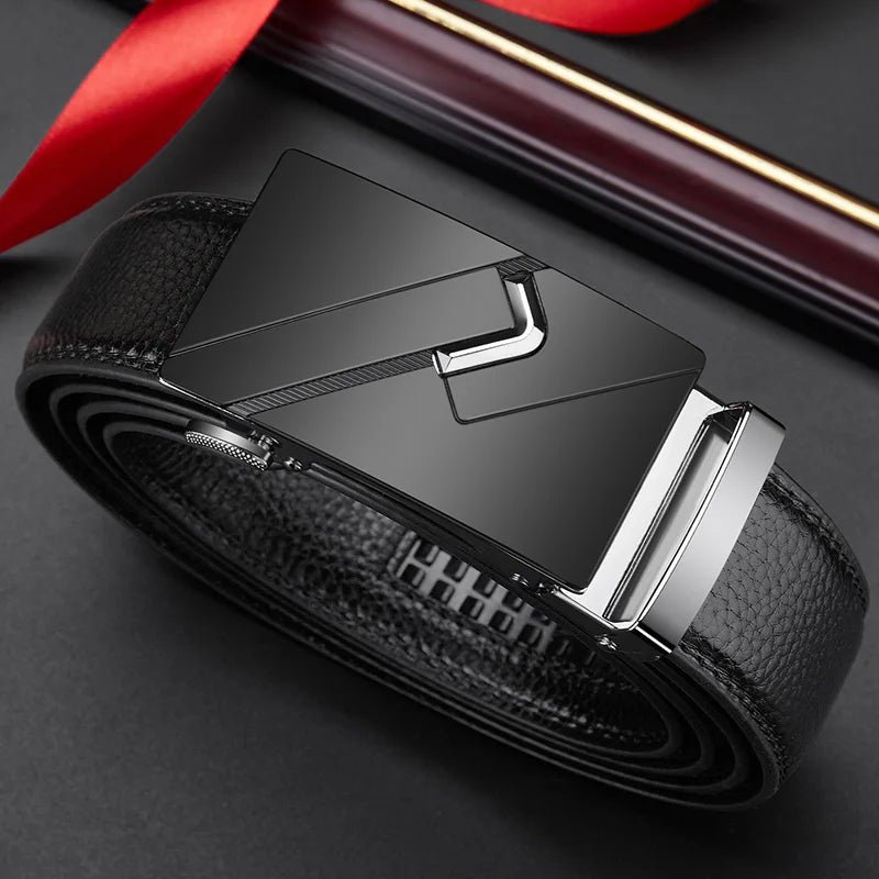 Men Belt Buckle Genuine Leather FM