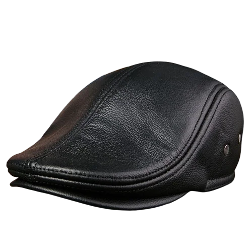 Genuine Leather Beret Men FM