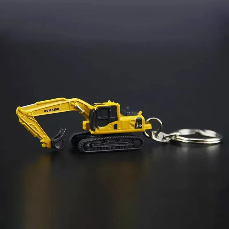 Yellow Excavator Model KeyChain AS
