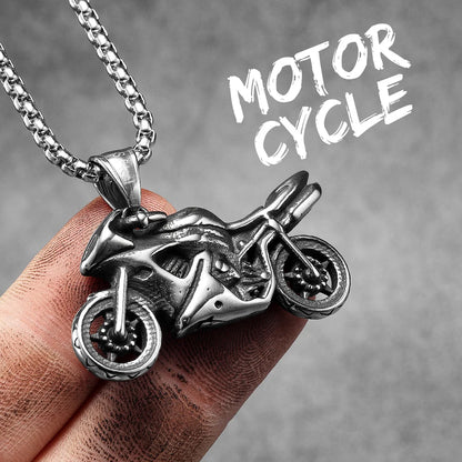 Motorcycle Rider Men Necklace FM