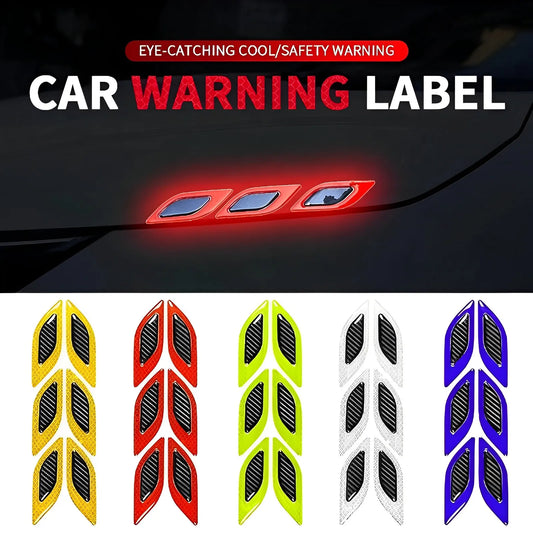 Carbon Fiber Look Car Reflective Stickers FC