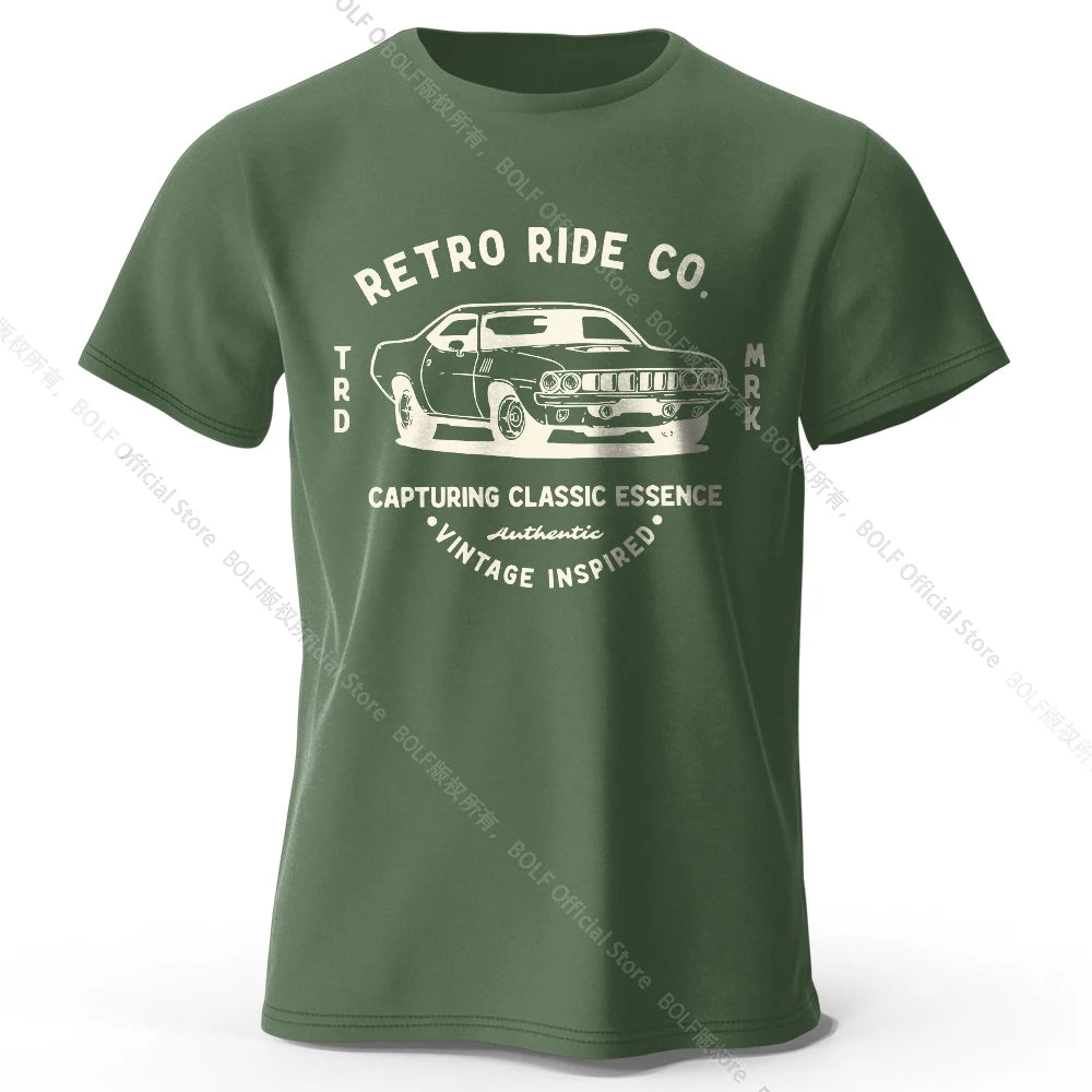 Men's Vintage "Retro Ride Co" T-Shirt FC