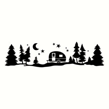 Mountain Forest Pattern Vinyl Car Sticker MV