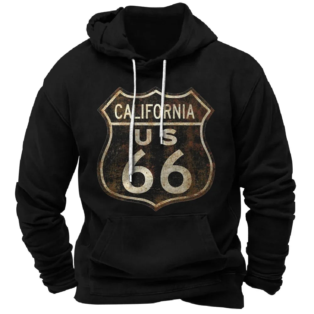 Vintage Hoodie Route 66 FM