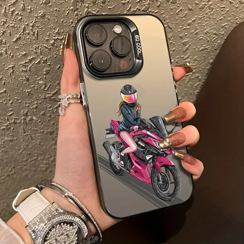 Girl Motorcycle iPhone Case FM