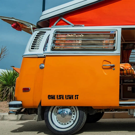 One Life Live It Caravan Sticker FV