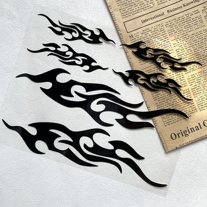 Flame Reflective Moto Stickers FM