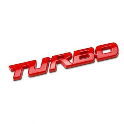 Turbo Letter Car Emblem Badge FC