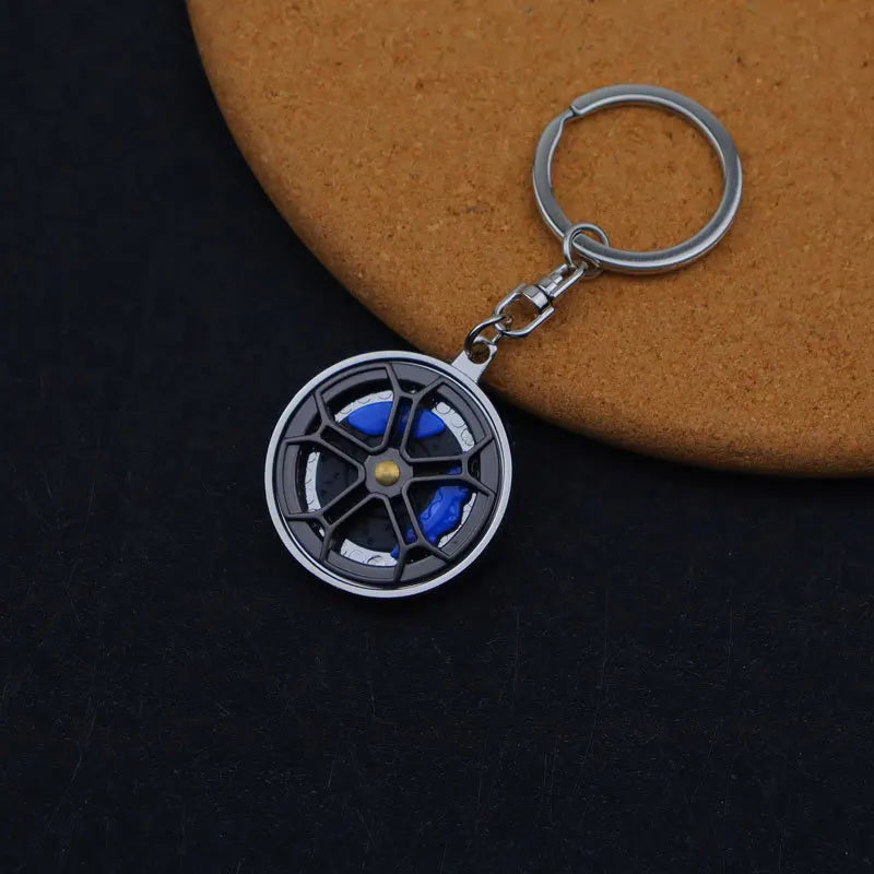 Metal Car Wheel Hub Keychain FC