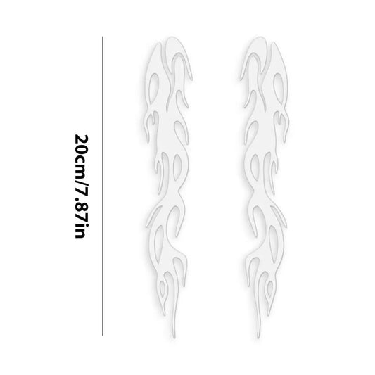 Holographic Iridescent Flame Decal