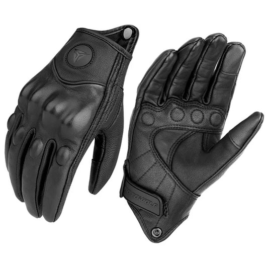 Motorcyclist Leather Gloves FM