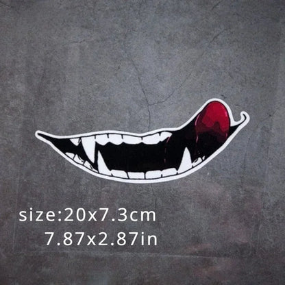Crazy Smile Helmet Sticker FM