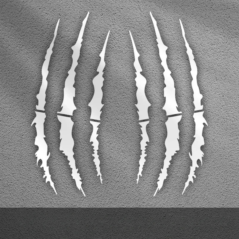 2PCS Helmet Scratch Sticker FM