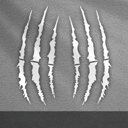 2PCS Helmet Scratch Sticker FM