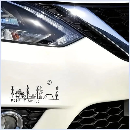Keep It Simple Doodle Camp Life Vinyl Decal FC
