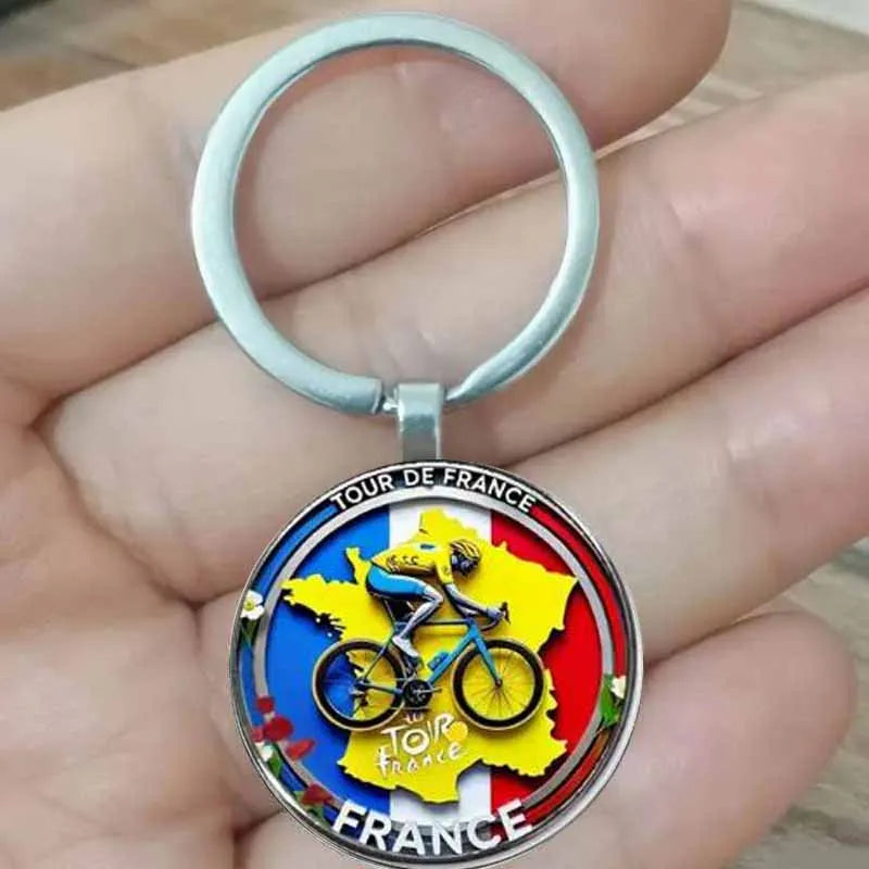 Tour de France Cyclist Keychain FB