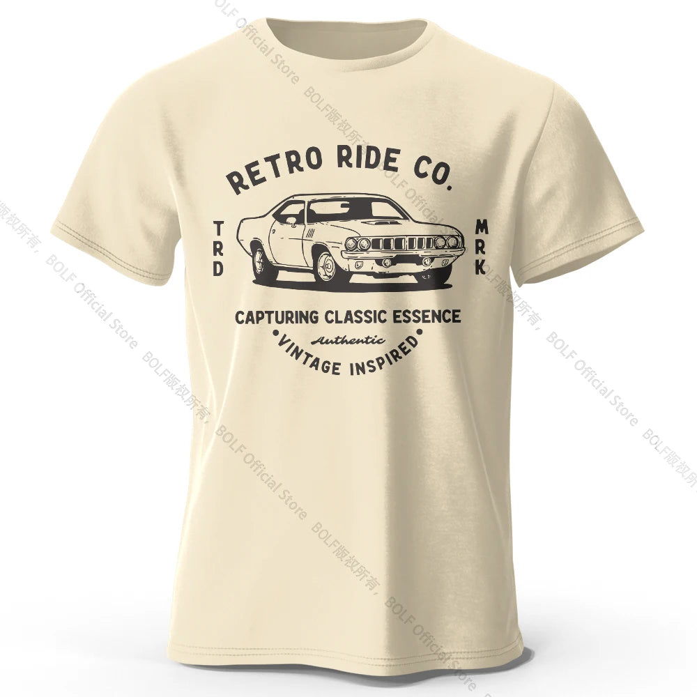 Men's Vintage "Retro Ride Co" T-Shirt FC