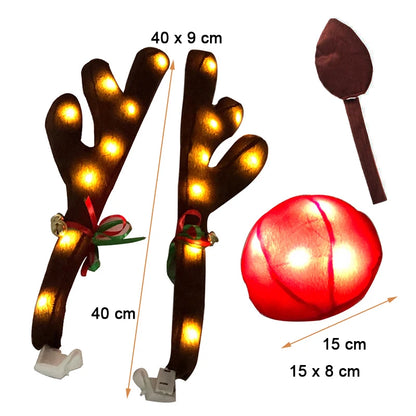 LED Glowing Reindeer Antlers Car Costume FC
