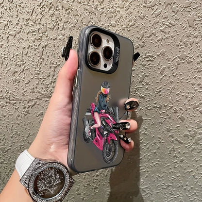 Girl Motorcycle iPhone Case FM