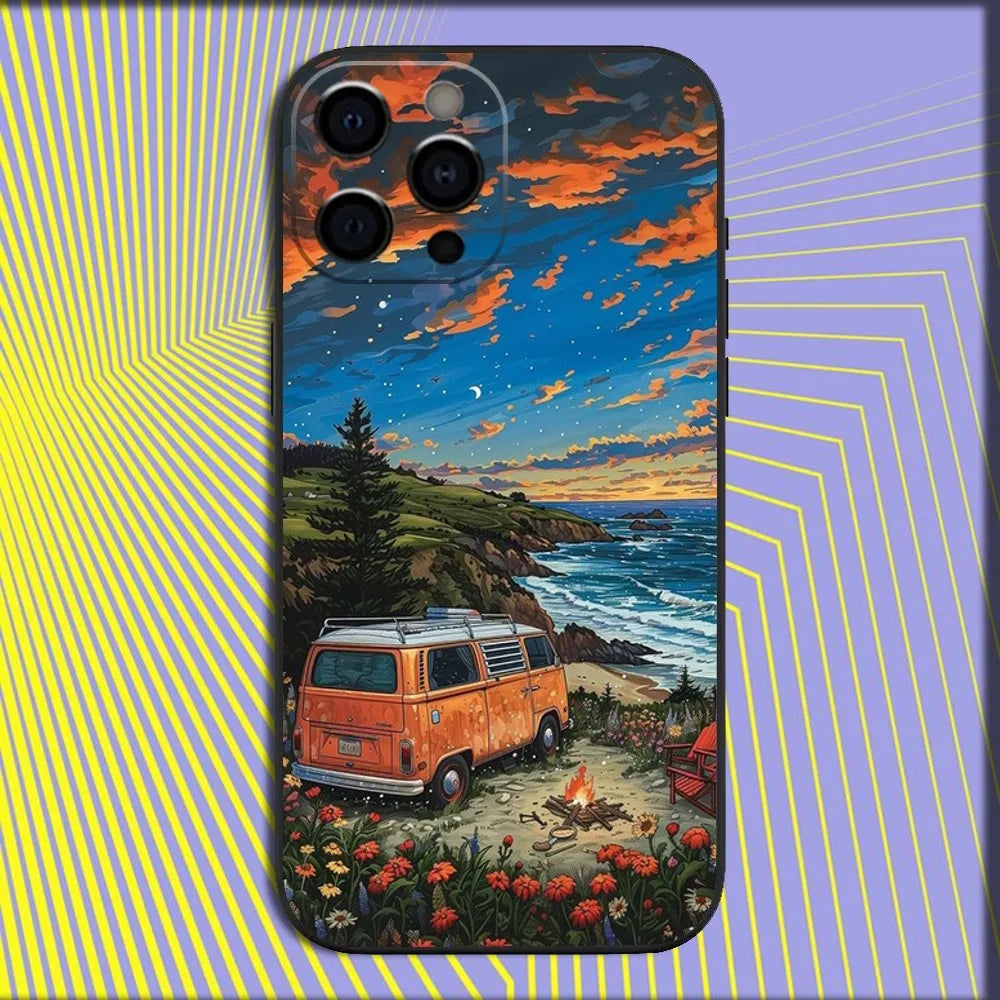 Classic Van Life Artistic Phone Cases FC