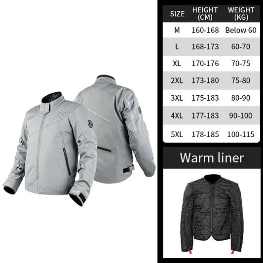 Motorcycle Jacket Windproof CE Protection FM